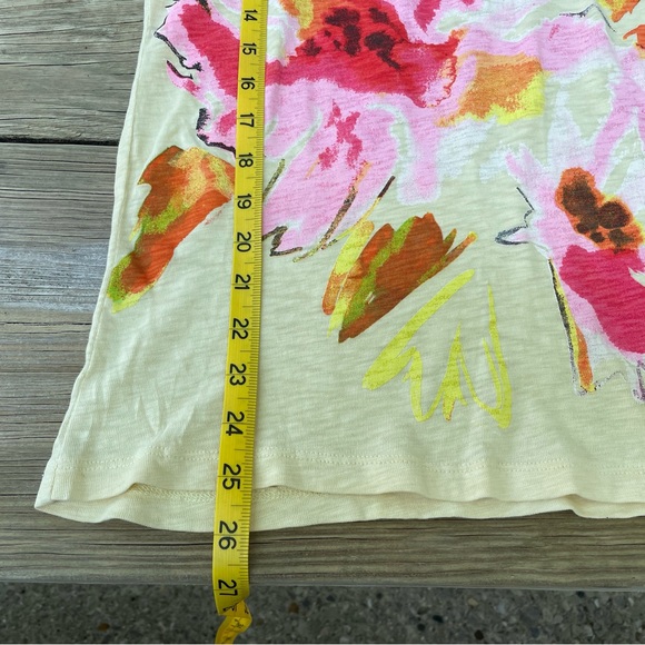 J crew floral yellow t-shirt - Picture 6 of 9